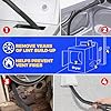Holikme Dryer Vent Cleaner Kit Vacuum Hose Attachment Brush,Black