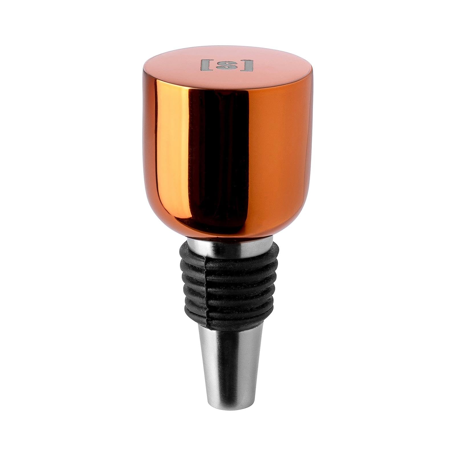 Fink Flaschenstopfen 9 cm orange glänzend lackierter Flaschenverschluss