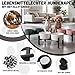 Futternapf Hund Erhöht Hundenapf Set - Doppelte Fressnapf Keramik mit Edelstahlständer - Ideal für Kleine und Mittelgroße Hunde - 660 ml x 2 - Schwarz