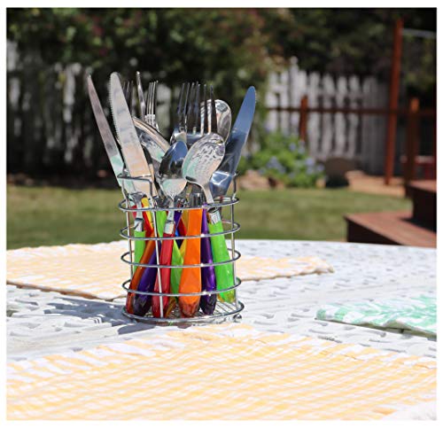 Image of Gypsy Color Rainbow Mix & Match Stainless Steel Flatware Collection, Set of 16
