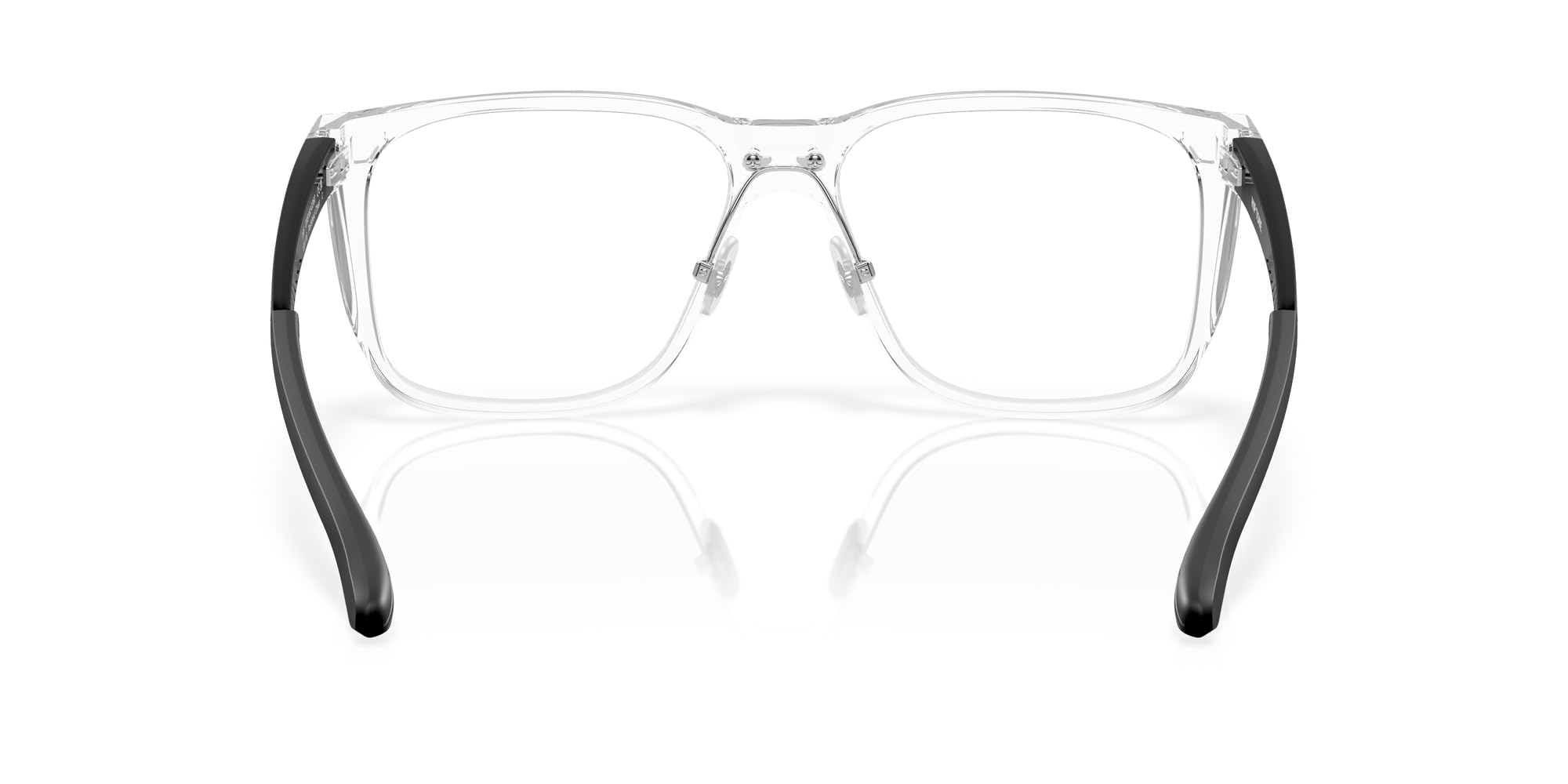 Oakley Męskie kwadratowe oprawki na okulary na receptę Ox8182 Hip Tone, Polerowany przezroczysty/demo obiektyw, 60 mm