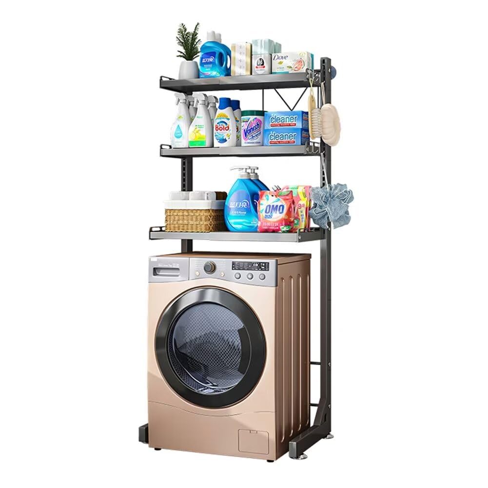 Amazon｜JOOHY ランドリーラック 洗濯機収納ラック 3段