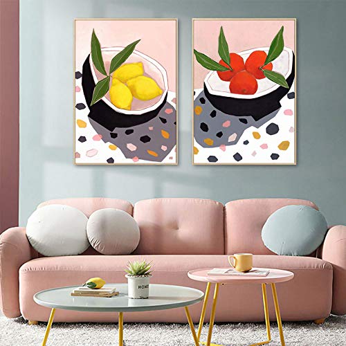 Lienzo de frutas nórdico para dar vida y color a tu comedor 2