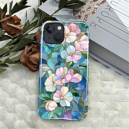 Coque iPhone 13 antichoc double protection hybride durable rigide motif fleur - 7