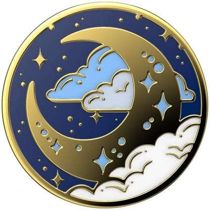 PopSockets: PopGrip - Expanding Stand and Grip with a Swappable Top for Smartphones and Tablets - Enamel Fly Me To Moon