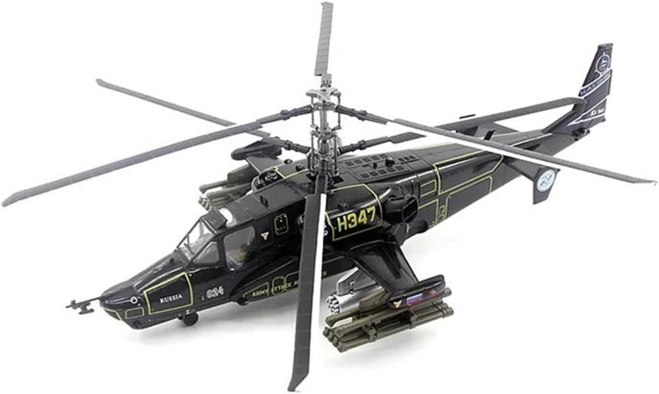 Decorated Airplane Models 1/72 for Air Force Ka-50 Black Shark Armed Helicopter Aircraft Model Collection Die-cast Alloy Aircraft Model
