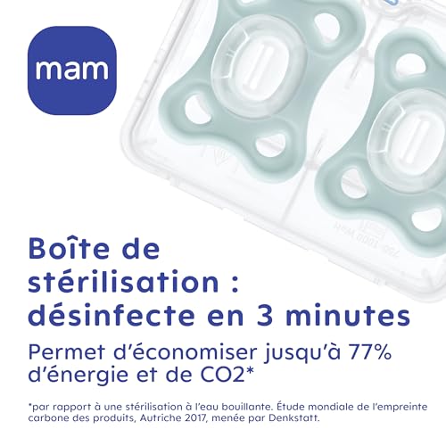 MAM Sucette Comfort, Bébé 2-12 mois, Rose/Beige, Lot de 2 tétines – vue 4