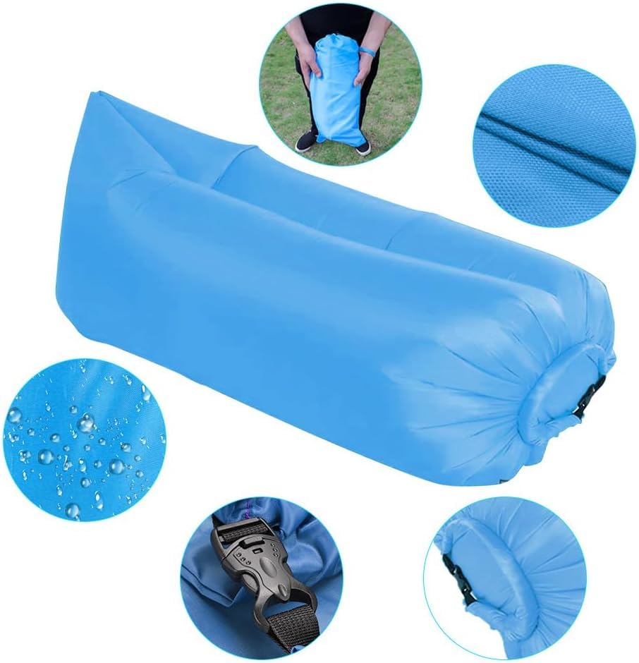 Sofá de aire impermeable para exteriores LOMUG sofá hinchable portátil de camping 5