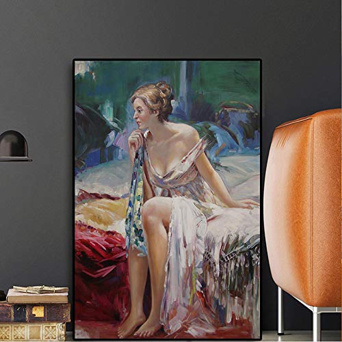 Peinture sur toile femme chic pour un salon moderne style pop art classique