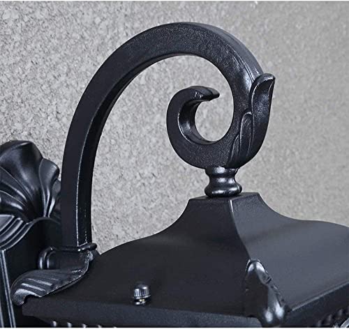 Éclairage de maison étanche avec cette applique murale extérieure rétro E27 noire