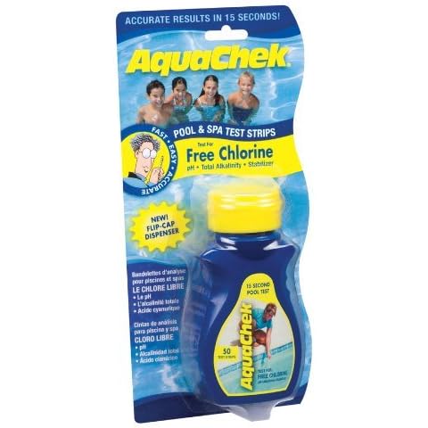 AquaChek 4 in 1 Test Strips - Swimming Pool and Spa Test Strips - Yellow Cover