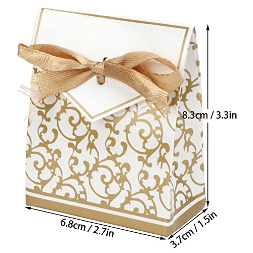 Cyrank 40 caixas de lembrancinhas, caixas de lembrancinhas de casamento, caixas de doces, saco de fe