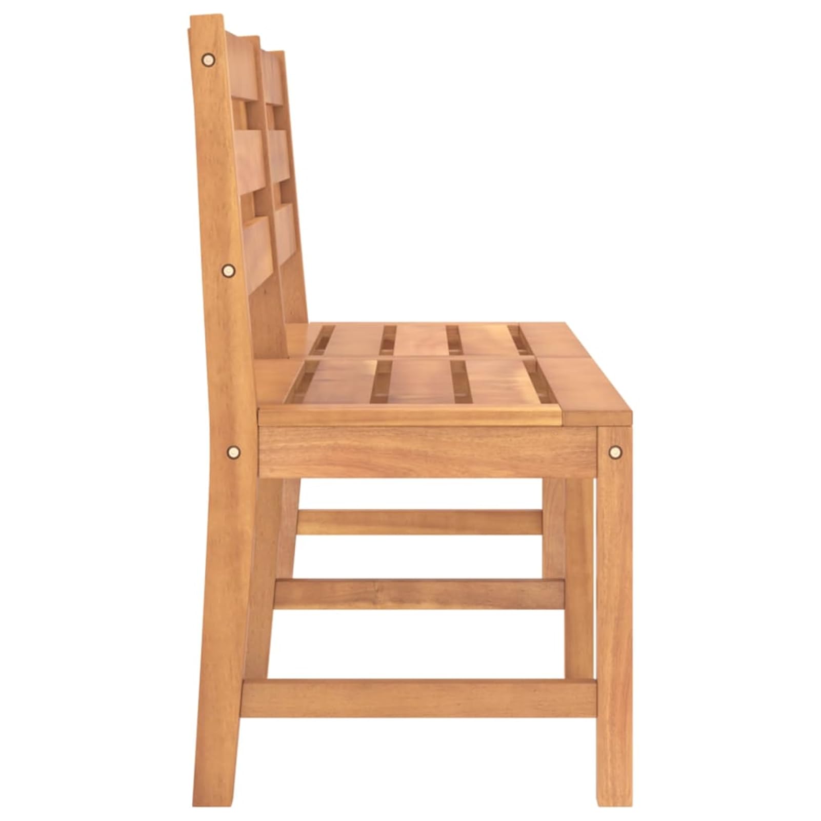 Ławka ogrodowa z drewna tekowego, 150 cm, z litego drewna, stabilna, ze środkowymi nogami | Technicznie suszone drewno tekowe, odporne na warunki atmosferyczne, drobno szlifowane, wykończenie na bazie wody