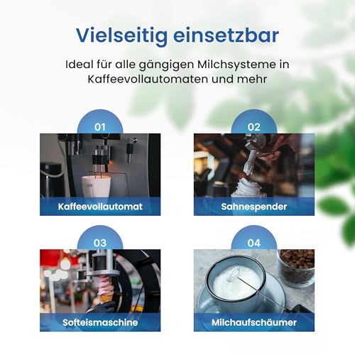 PURIVITA® Universal Milchsystemreiniger Kaffeevollautomaten [1L] - Milchschaumreiniger Kaffeemaschine - Milchaufschäumer Reiniger - Reiniger Milchsystem Kaffeevollautomat - Kaffeemaschinenreiniger