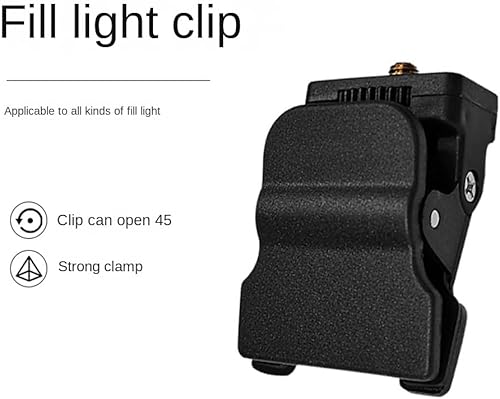 Miniatura 2 de Clip de luz de relleno, soporte para flash de cámara, mini montaje de tornillo de 14, trípode universal para teléfono, abrazadera de montaje para