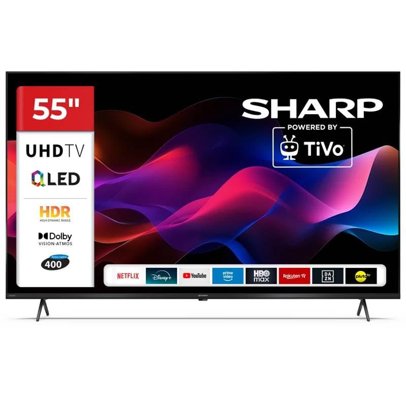55HM5246E - TV 55 Pollici Smart TV 4K QLED DVB-T2 H.265/HEVC Nero Classe Energetica F