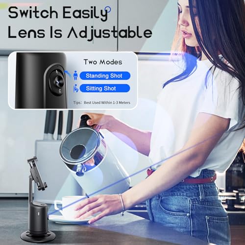 Support de table portable 360° blanc pour ne plus sortir du cadre - 3