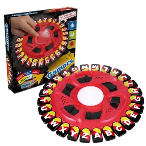 ASQzhuLIWing Wortspiel Buchstaben 26 Tasten Deutsch Buchstaben Drücken Familienspiel für 2-8 Erwachsene Spieler Tabletop Spiele Partyspiele Spieleabende Brettspi