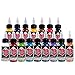 Produktbild DLD Tattoo 16 Grundfarben Tattoo Ink Set Pigment Kit 1 Unze Professionelle Tattoo Supply für Tattoo Farbe Schönheit Kunstbedarf