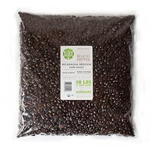 Tiny Footprint Coffee - Fair Trade Organic Nicaragua Segovia Dark Roast - 3 Pound Whole Bean Coffee