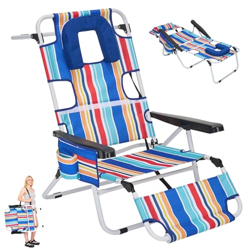 5-Position Folding Beach Chair