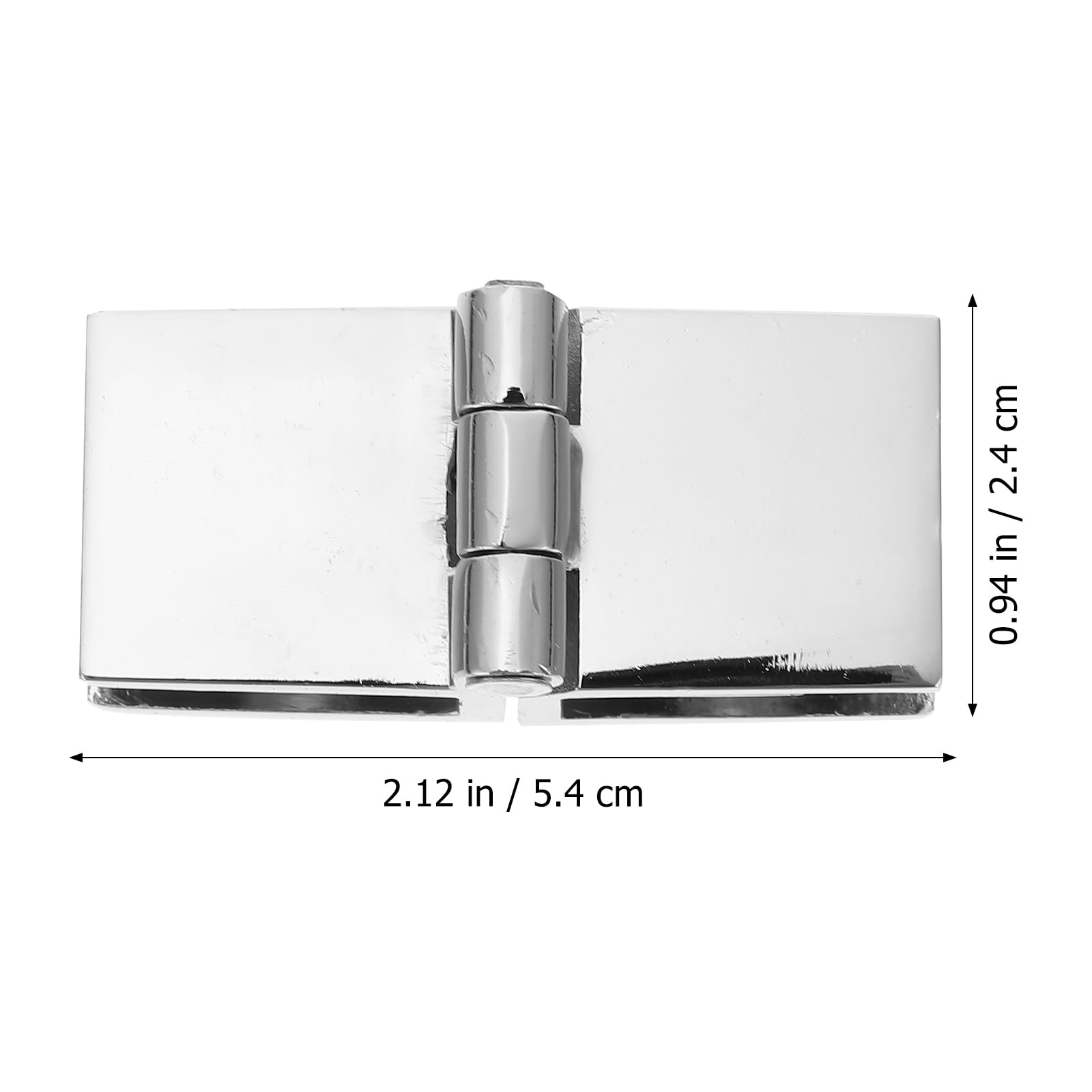 Uonlytech 2pcs Glass Door Hinge Glass Shower Door Gate Hinge Bath Screen Cabinet Hinges Pivot Hinges for Kitchen Cabinets Shower Nonporous Zinc Alloy Panel - Image 3