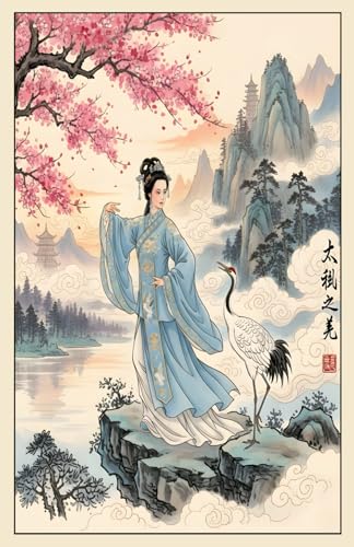 Libreta Mujer Tai Chi y Grulla: Cuaderno de notas