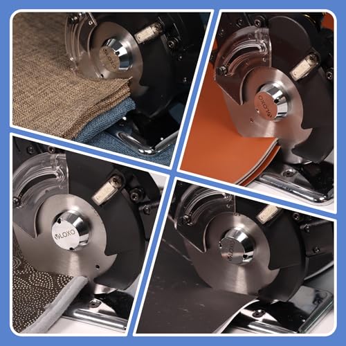 image for VLOXO Electric Fabric Rotary Cutter, Cloth Cutting Machine 6 Speed Adj