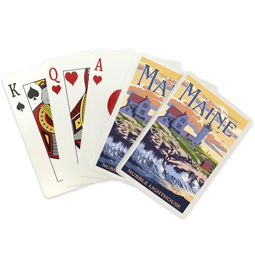 Baraja de cartas Poker York Maine Nubble Lighthouse miniatura 2
