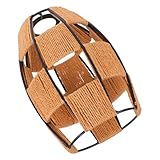 SEWOART Kreativer Handgewebter Lampenschirm aus Rattan für Tisch Esstischleuchten Vielseitig für Wohnzimmer Esszimmer Teestuben Stilvoller Küstenstil Minimalistisches Design