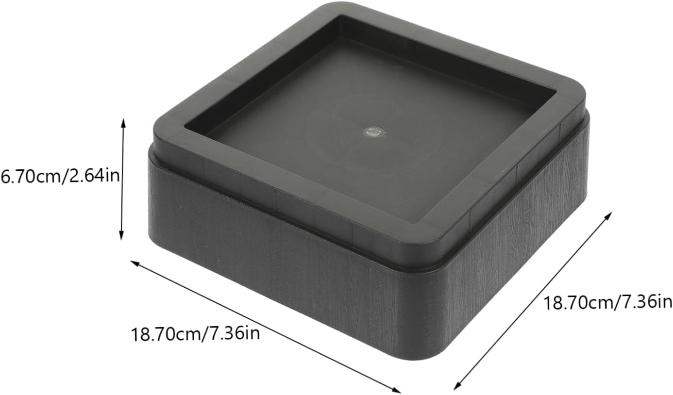 Cabilock 4pcs Adjustable Bed Risers Heightening Pads for Furniture Non- Base for Bed Sofa and Table Comfort and Convenience