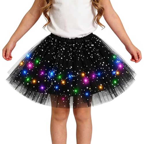 Falda LED para niña tutú con luces para fiesta 3-8 años miniatura 1