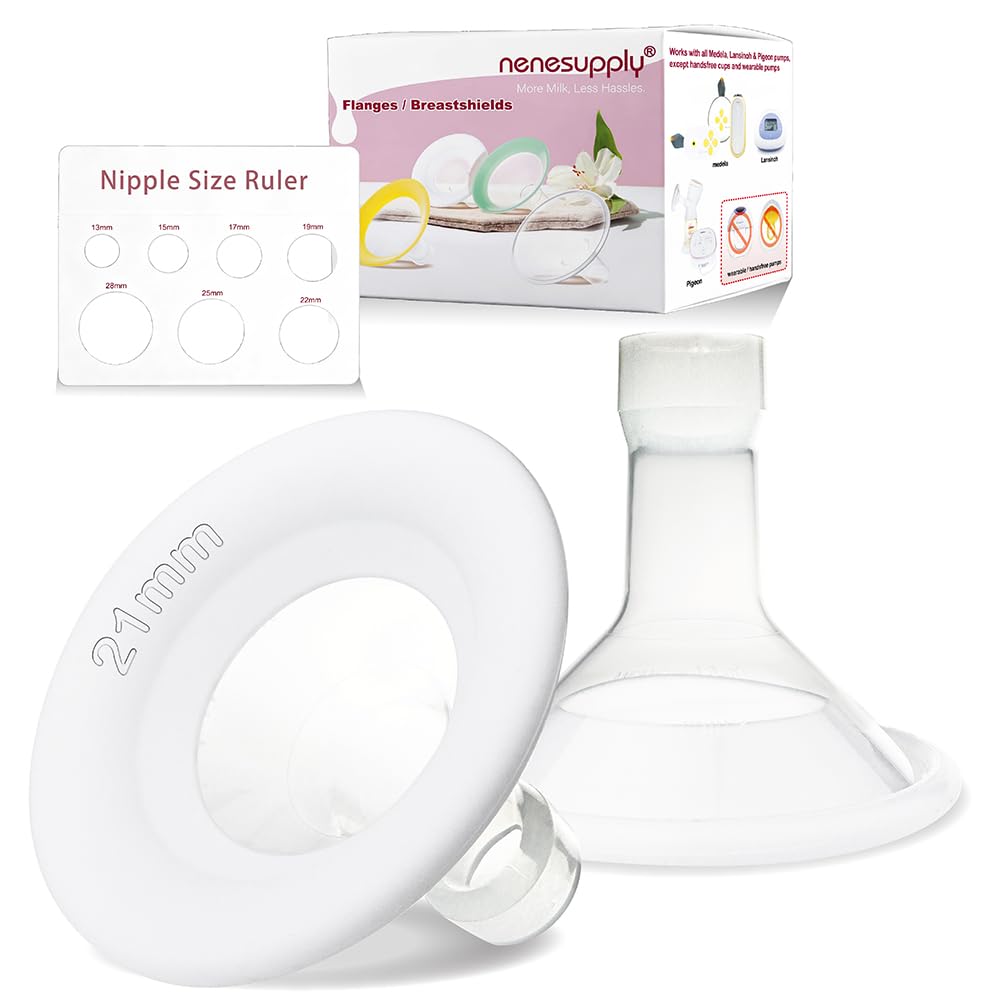 Photo 1 of Nenesupply 21mm Soft Flange Compatible with Medela Breast Pump Parts Replace 21mm Flange for Medela Accessories Compatible with Pump in Style Parts Symphony Swing Harmony Pump and Personalfit Flex