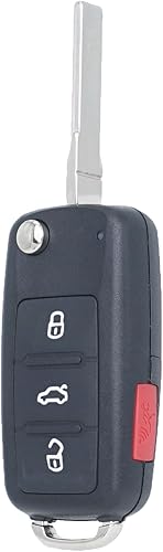 Miniatura 6 de Llavero de repuesto para Volkswagen VW JettaGolfPassatTIGUANTouaregBeetleCCEOSGTI 2011-2016 NBG010180T PN 5K0837202AEAKR Control remoto de entrada