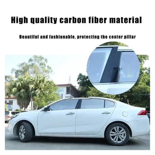 Pilier B C Touran 2008-2015 protection carbone 8 pcs - 3