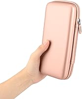 Vista 6 de iMangoo Travel Essentials Electronics Organizer Charger Case Portable Dual Zipper Shockproof Pouch Tech Purse Cord Cable Pouches Power Bank Storage
