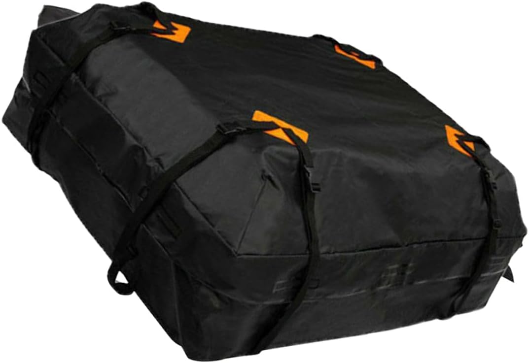 Waterproof Car Roof Cargo Bag 600d Oxford Fabric with Double Zippers and Heavy-Duty Straps Vehicle Rooftop Luggage Carrier for Outdoor Travel and Storage