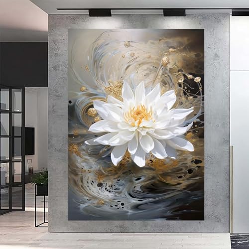 Art floral moderne d'exception FJASKER impression sur toile 60x80 - 4