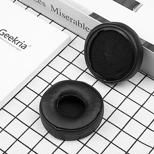 Almohadillas de repuesto Geekria para auriculares Plantronics BackBeat FIT 500 / FIT 505, cojines para orejas, piezas de reparación (negro) miniatura 4