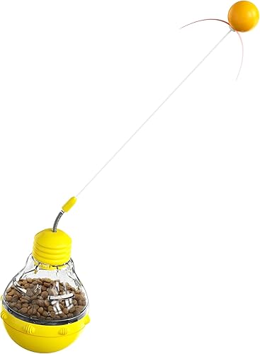 devlasba Juguetes interactivos de comida para gatos de interior, rompecabezas de alimentos, juguetes de ejercicio para gatos pequeños de interior,