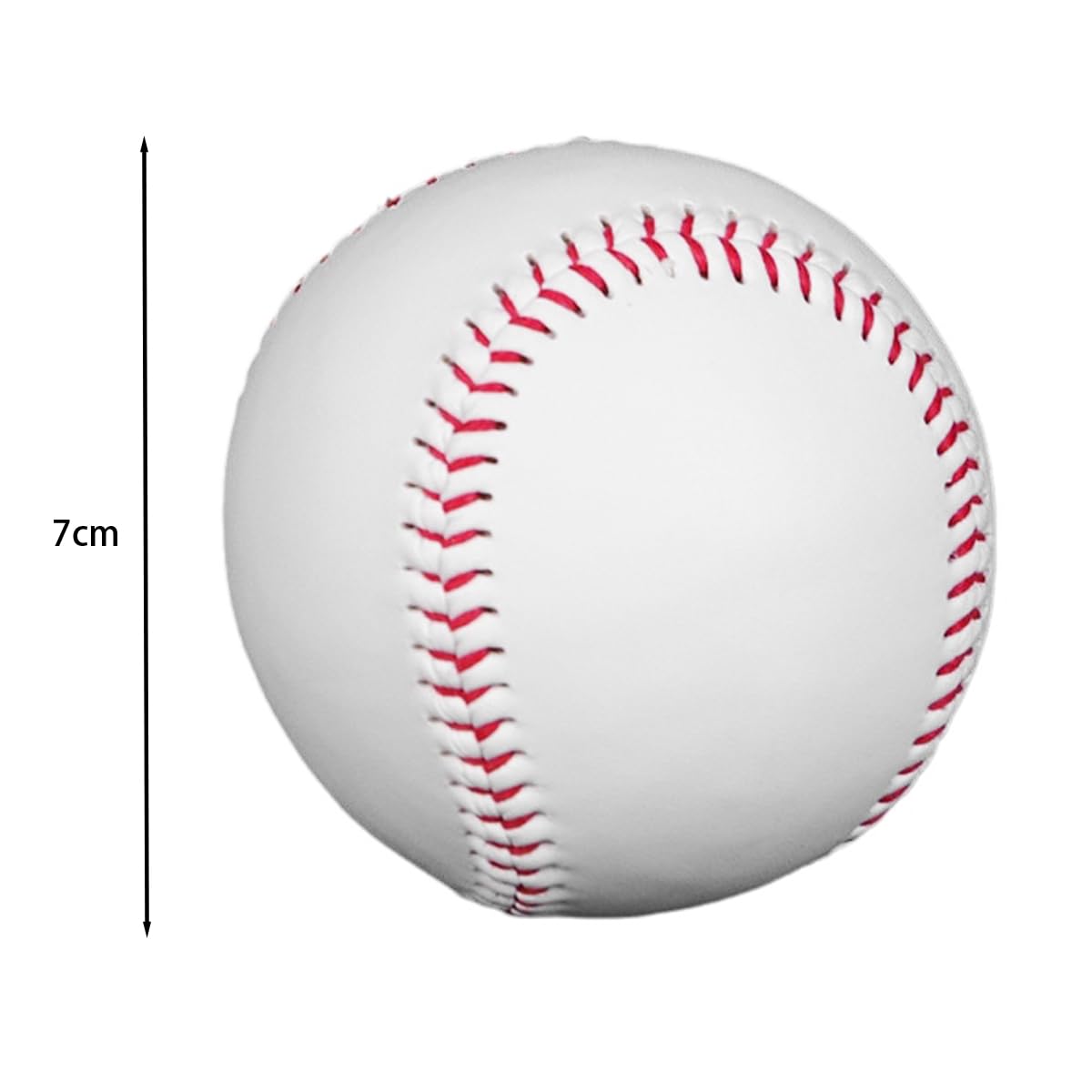 Pelota de Béisbol de Cuero PU para Adultos, 2 Piezas, Entrenamiento y Práctica