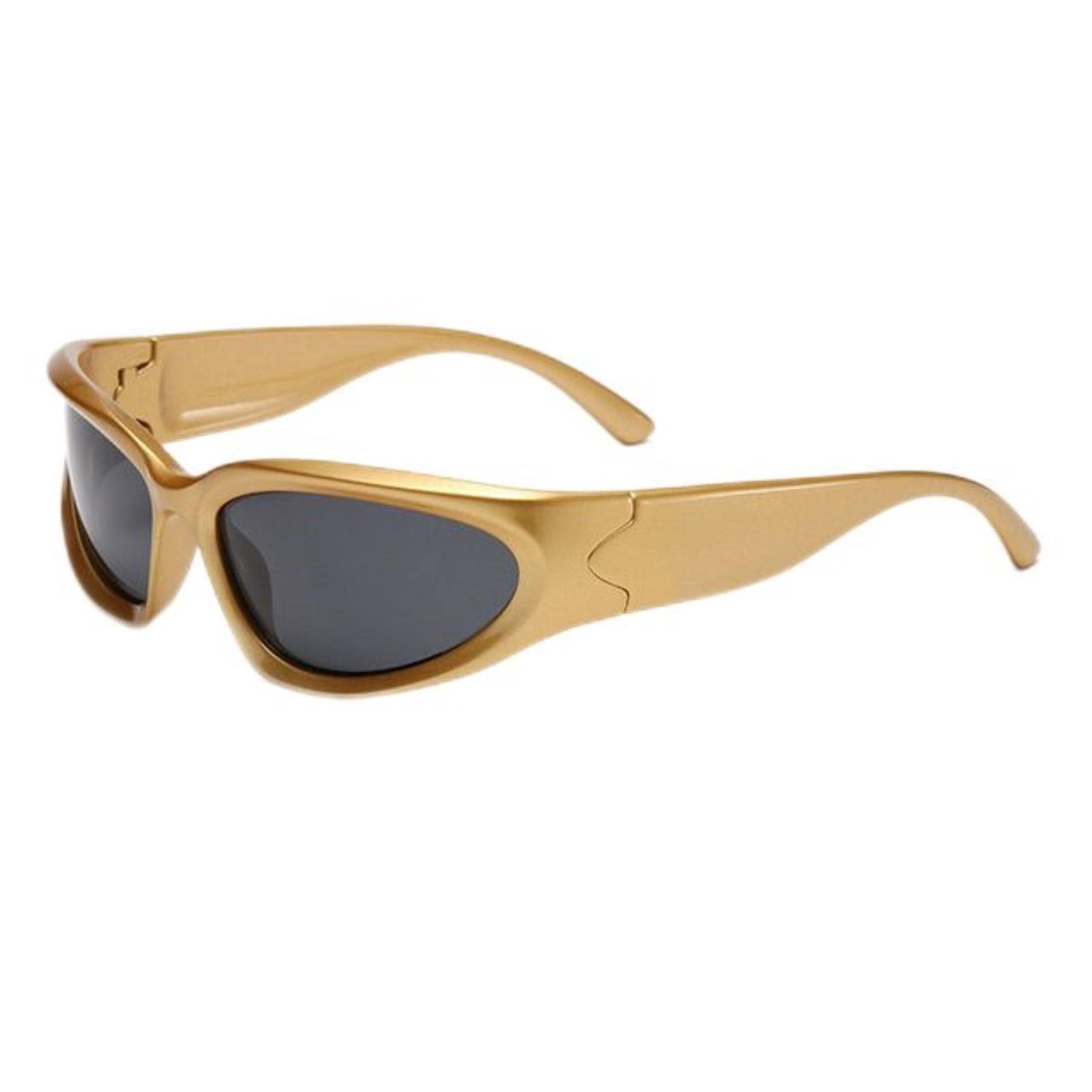 vfdaSWQQ Cycling Goggles, Men Outdoor Bicycle Cycling Sports Sunglasses Women Vintage Shades Fashion Punk Goggle Eyewear-F5-Polarized