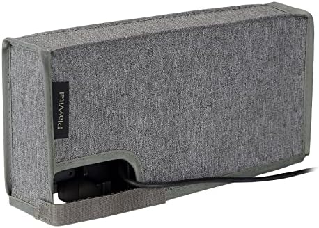 playvital Gray Nylon Dust Cover, Soft Neat Lining Dust Guard, Anti Scratch Waterproof Cover Sleeve for Nintendo Switch & Switch OLED Charging Dock