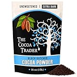 Darkest Black Cocoa Powder for Baking (1 lb) - Dutch Processed Cocoa Powder - Unsweetened Natural Jet Black Food Coloring Substitute - Alkalized, Vegan, Gluten Free, 65 Servings