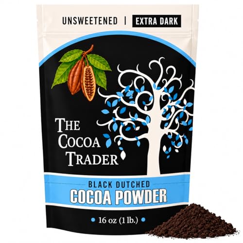 Darkest Black Cocoa Powder for Baking (1 lb) - Dutch
