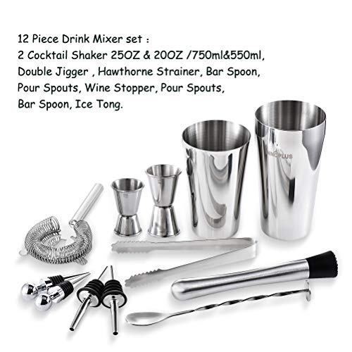 image for INNÔPLUS Cocktail Shaker, Martini Shaker, Drink Shaker, Cocktail Shak
