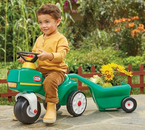Little Tikes Tractor & Cart, Foot-to-Floor Ride-On, for Boys and Girls Ages 1-5 Years - image 4