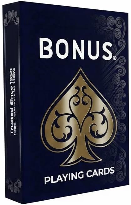 Image of Bonus Premium Playing Cards Deck | Assorted Colours | Assured Cash Back Upto Rs.75 | Card Set with Jokers • Smooth Shuffle • Durable Finish for Poker, Rummy, Bridge, Family Game Nights