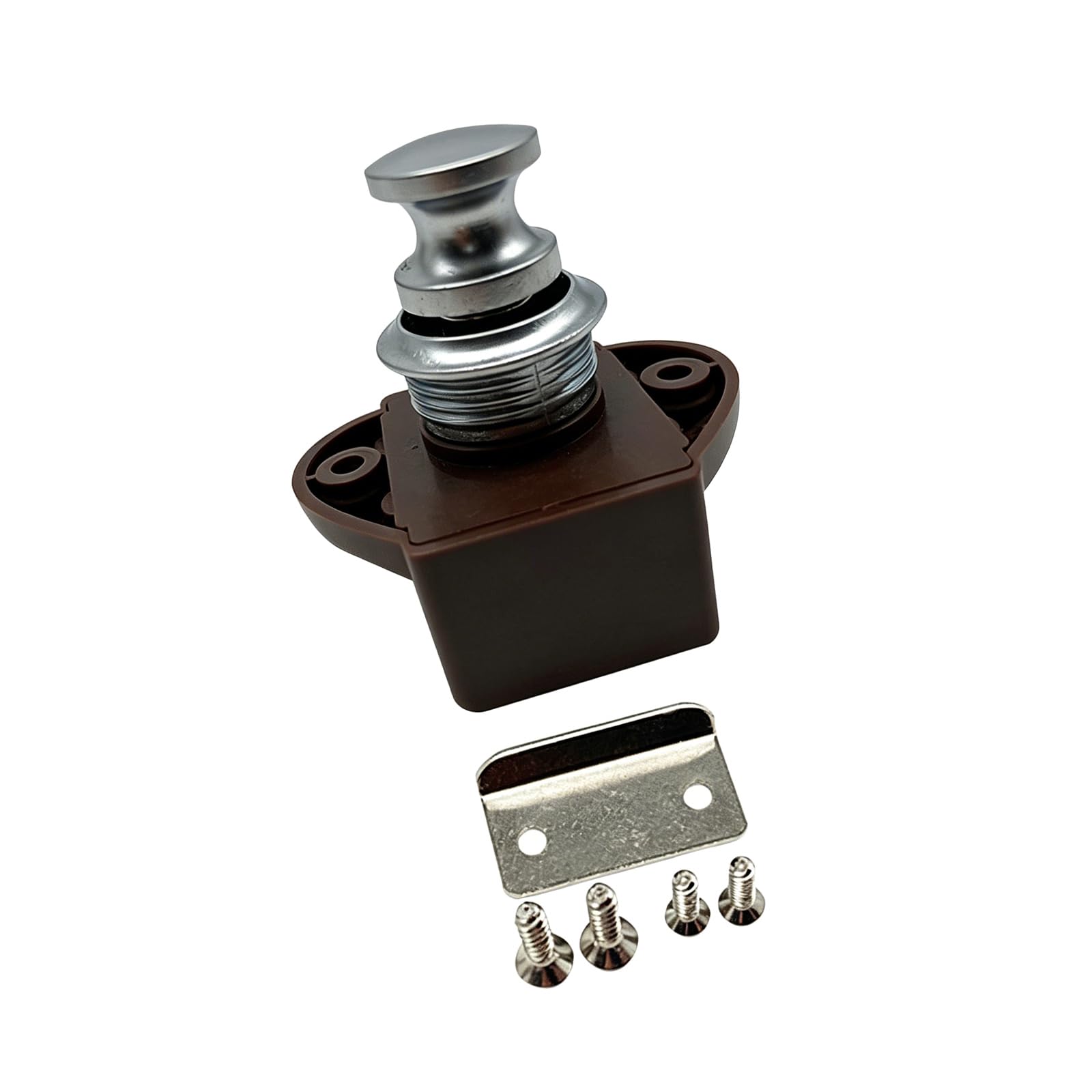 Button Latches ABS & Strong & Door Latches Storage Box for Camping Trailer Button Security