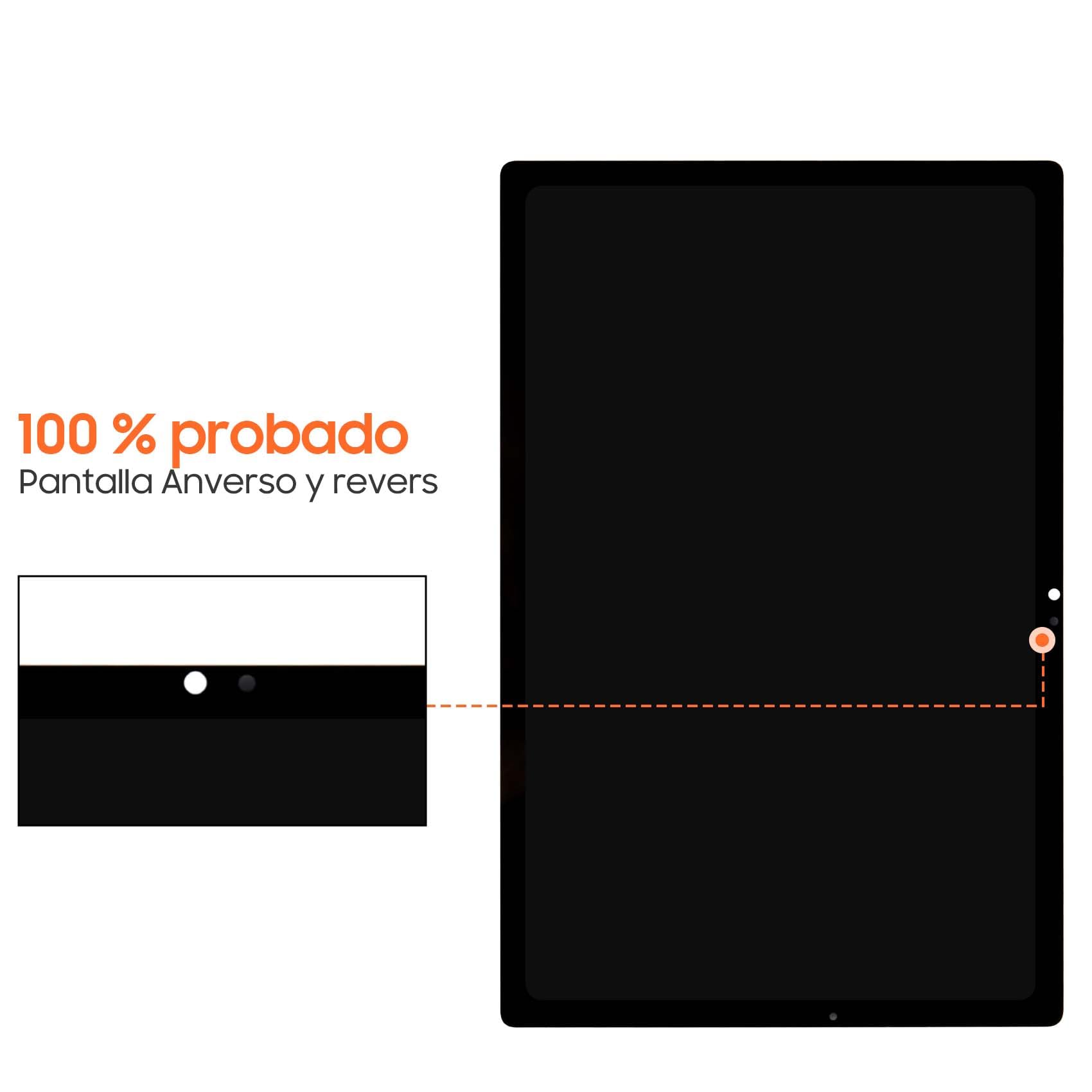 Écran de rechange pour Samsung Galaxy Tab A8 10.5 (2021) X200 Écran tactile LCD SM-X200 SM-X205 Assemblage complet avec outils (Noir)